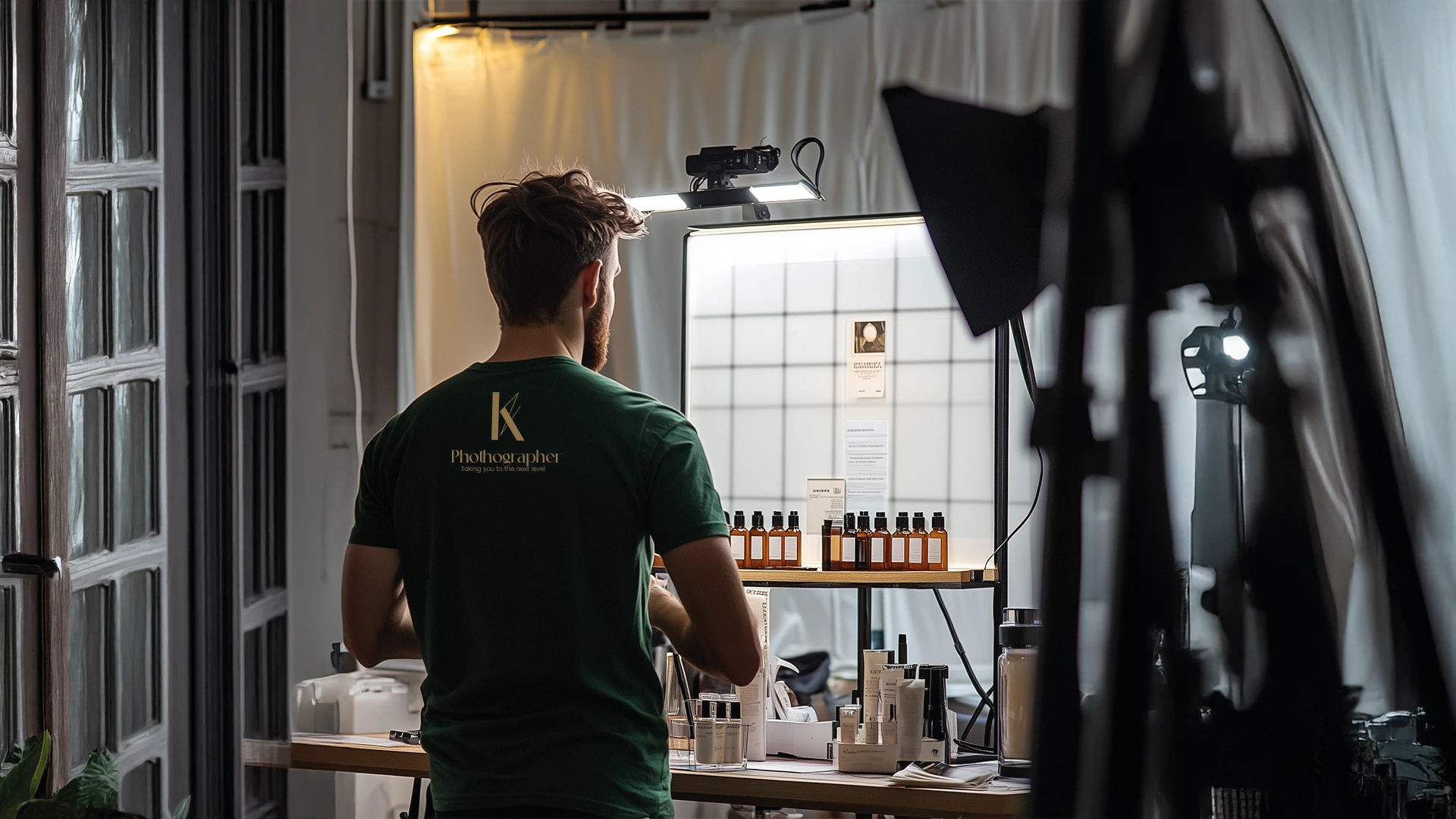 Behind the brand architecture lab — strategic positioning and creative development workspace